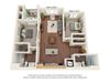 Dominium_Scharbauer Flats_2 Bedroom Floor Plan_B2