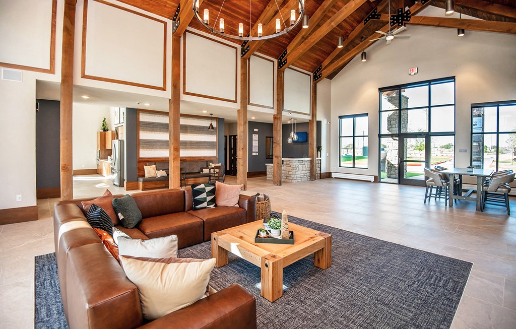 Clubhouse Lounge at Scharbauer Flats, Midland, Texas