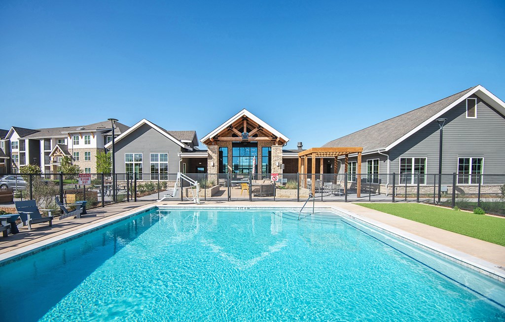 Outdoor Swimming Pool at Scharbauer Flats, Midland, Texas