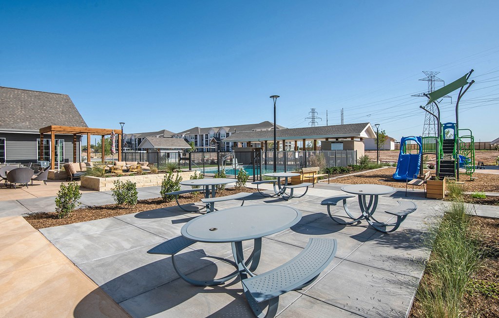 Outdoor Patio at Scharbauer Flats, Midland
