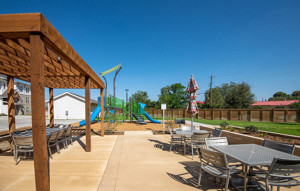 Patio at Scharbauer Flats, Midland, Texas