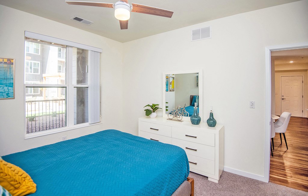 Bedroom at Scharbauer Flats, Midland, TX