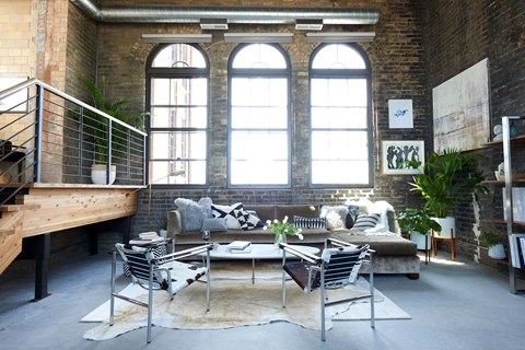 Schmidt Artist Lofts_Model Living Room