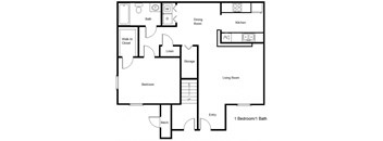 Seven Palms_1 Bedroom Floor Plan