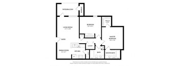 Signature at Southern Oaks_2 Bedroom Floor Plan