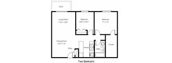 Somerset Properties_2 Bedroom Floor Plan