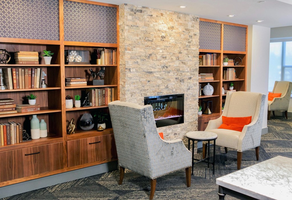 Library at The Legends of Spring Lake Park 55+ Living, Minnesota, 55432