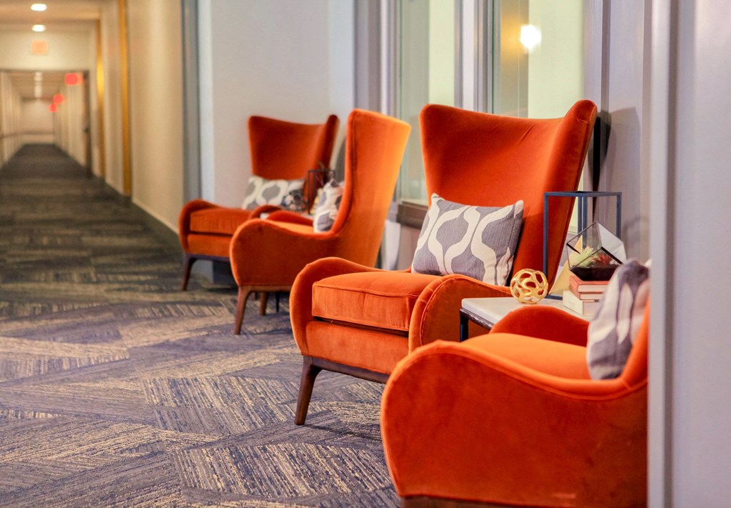 Hallway at The Legends of Spring Lake Park 55+ Living, Spring Lake Park