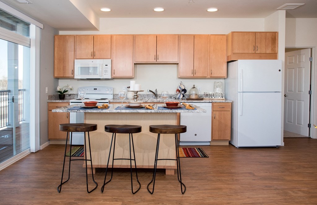 Kitchen at The Legends of Spring Lake Park 55+ Living, Spring Lake Park, MN
