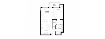 1 Bedroom Floor Plan at The Legends of Spring Lake Park 55+ Living, Spring Lake Park, 55432