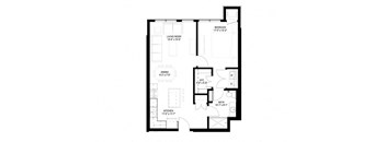 1 Bedroom Floor Plan at The Legends of Spring Lake Park 55+ Living, Minnesota