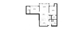 2 Bedroom Floor Plan at The Legends of Spring Lake Park 55+ Living, Spring Lake Park 