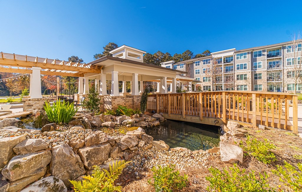 Koi Pond at Stonepointe 55+ Apartments, Lithonia 30058