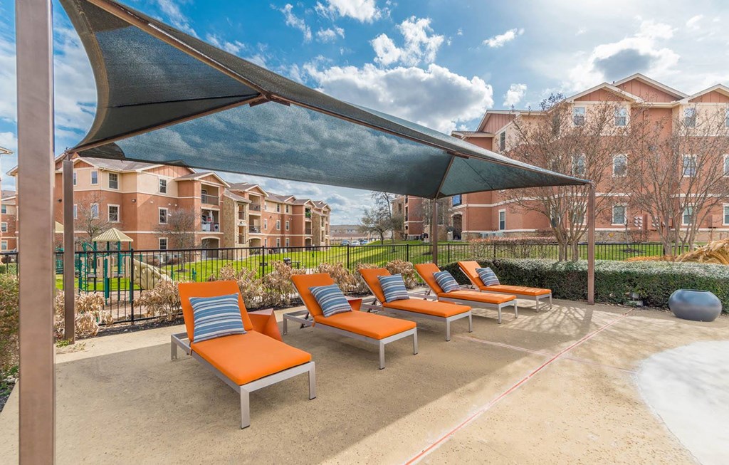 Poolside Chairs at Stoneridge Apartments, Pflugerville, TX 78660