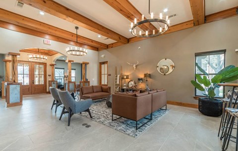 Clubhouse Interior at Stoneridge Apartments, Pflugerville, TX