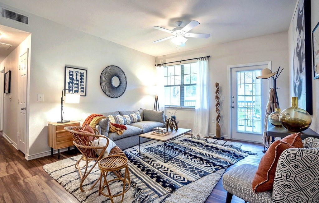 Living Room at Stoneridge Apartments, Texas