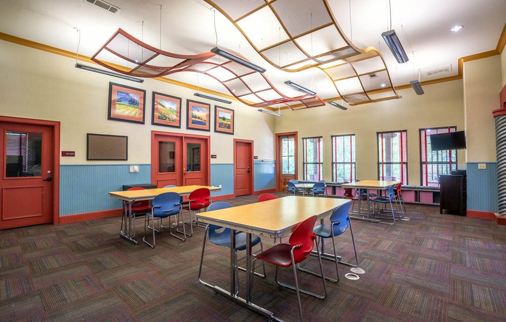 Activity Center Interior at Stoneridge Apartments, Texas