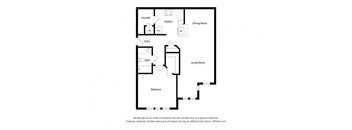 Sycamore Ridge_Staged 1 Bedroom Floor Plan