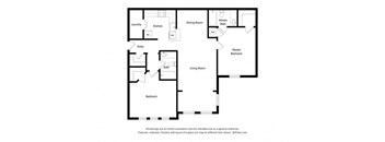 Sycamore Ridge_Staged 2 Bedroom Floor Plan