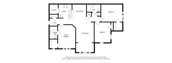 Sycamore Ridge_Staged 3 Bedroom Floor Plan