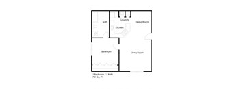 Taylor Pointe_1 Bedroom Floor Plan