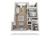 Reef at Riviera_1 Bedroom Floor Plan_1D