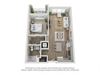 Reef at Riviera_1 Bedroom Floor Plan_1A