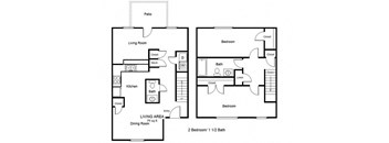 2 Bedroom Floor Plan