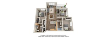 Timbers at Hickory Tree 3 Bedroom Floor Plan