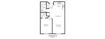 Tralee Terrace_1 Bedroom Floor Plan