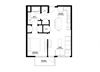Union Flats_1 Bedroom Floor Plan
