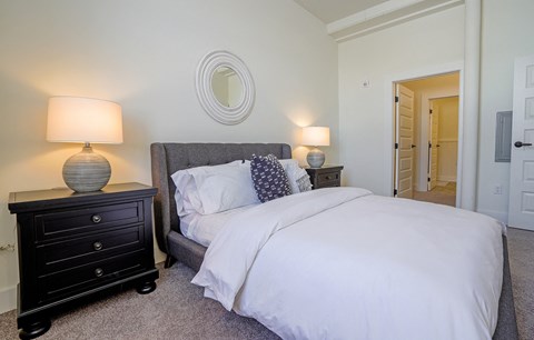 Model Bedroom at Upper Post Flats, Minnesota