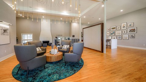 Clubroom Interior at Upper Post Flats, Minnesota, 55111