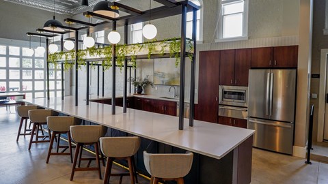Clubhouse Kitchen Areaat Upper Post Flats, Fort Snelling Minnesota