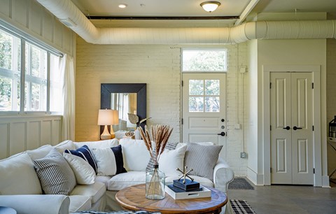 Modern Living Room at Upper Post Flats, Minnesota, 55111