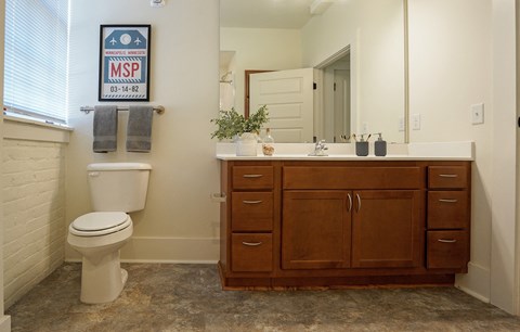 Bathroom Accessories at Upper Post Flats, Minnesota