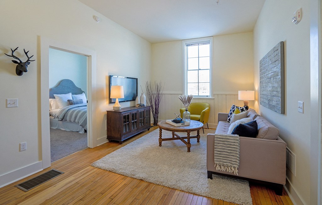 Model Living Room at Upper Post Flats, Fort Snelling, 55111
