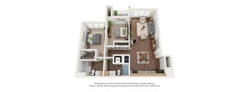Ventura at Tradewinds_Two Bedroom (B2) Floor Plan at Ventura at Tradewinds, Texas