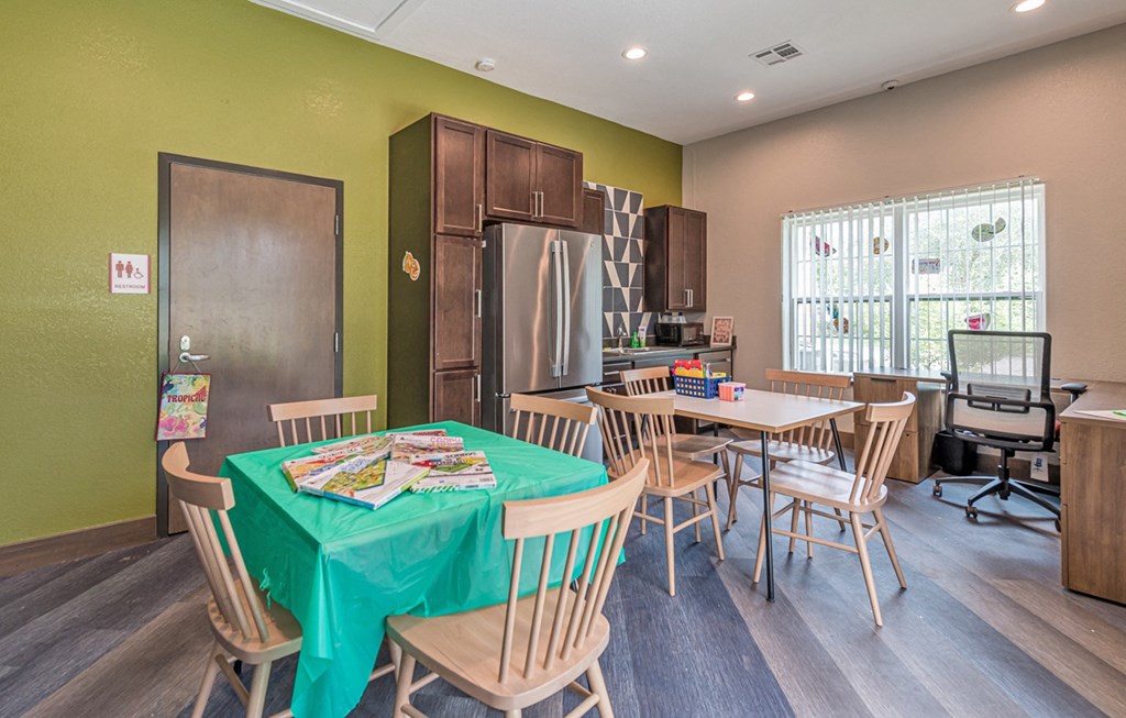 Cards and Crafts Room at Vermillion Apartments, Texas