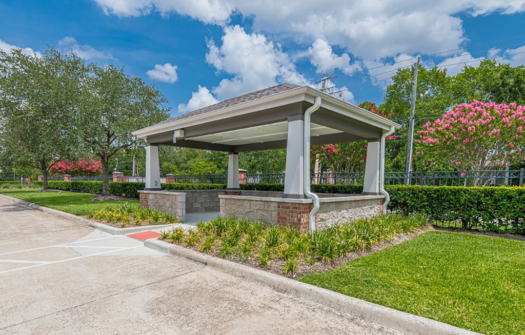 Bus Shelter at Vermillion Apartments, Texas, 77021