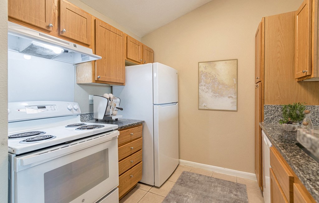 Fully Equipped Kitchen at Vermillion Apartments, Houston, 55901