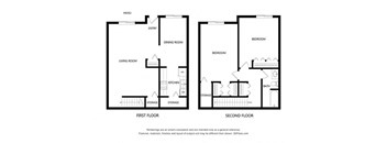 Village Green_2 Bedroom Floor Plan