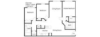 Village of Delray_3 Bedroom Floor Plan