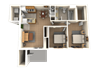 Waterview_2 Bedroom Floor Plan