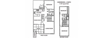 Westview Terrace_3 Bedroom Floor Plan