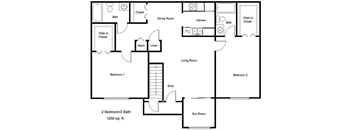 Whistlers Green_2 Bedroom Floor Plan
