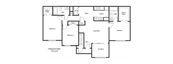 Whistlers Green_3 Bedroom Floor Plan