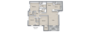 Windy Ridge_3 Bedroom Floor Plan