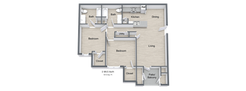 Windy Ridge_2 Bedroom Floor Plan