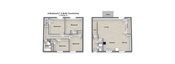 Woodside Village_4 Bedroom Floor Plan